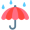 Umbrella With Rain Drops emoji on Mozilla